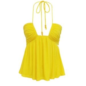 NWT Staud Lizzie Tank Limone Size Small